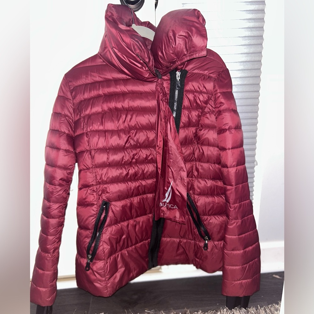 NÁUTICA Red Women’s Large Water Resistant Jacket